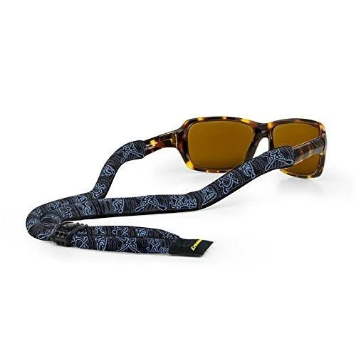 Croakies SUITER XL Poly Sunglasses/Eyeglass Retainer, 28"Inch in Petroglyph Blue