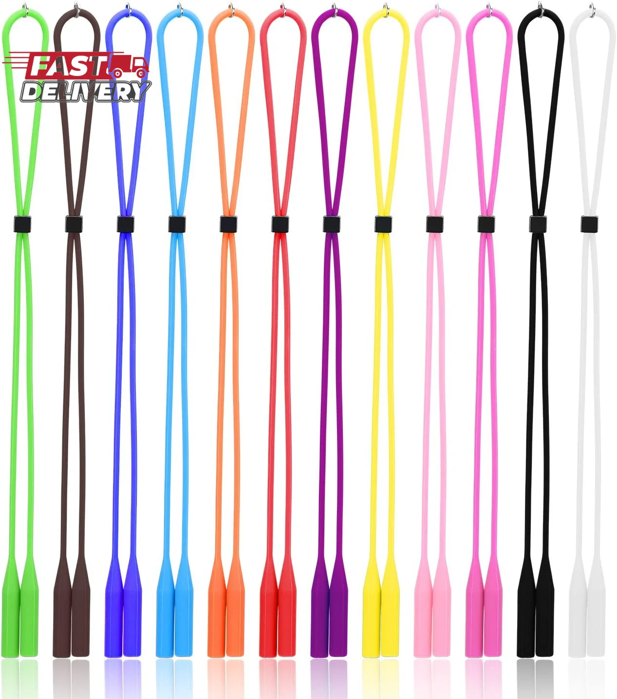 No Tail Adjustable Eyewear Retainer Cable Strap: Sunglasses Eyeglasses Glasses 3
