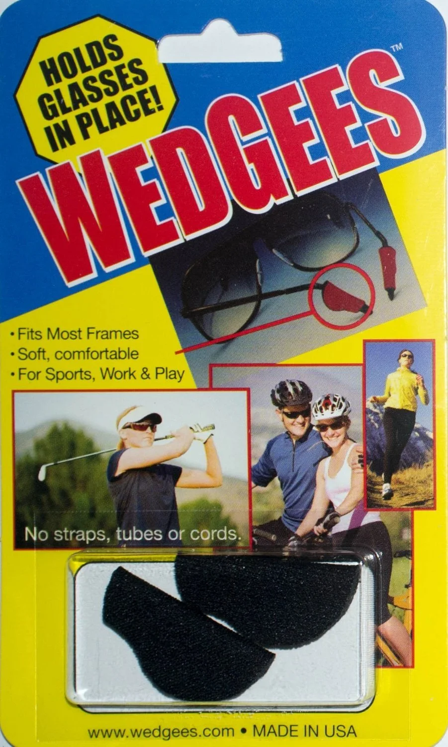 WEDGEES Eyeglasses Glasses Sunglasses Retainers Eyewear No Slip Grip Holders